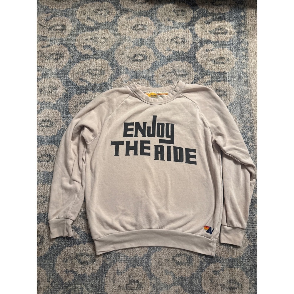 Aviator Nation Enjoy The Ride  Sweatshirt Size Medium Excellent Condition